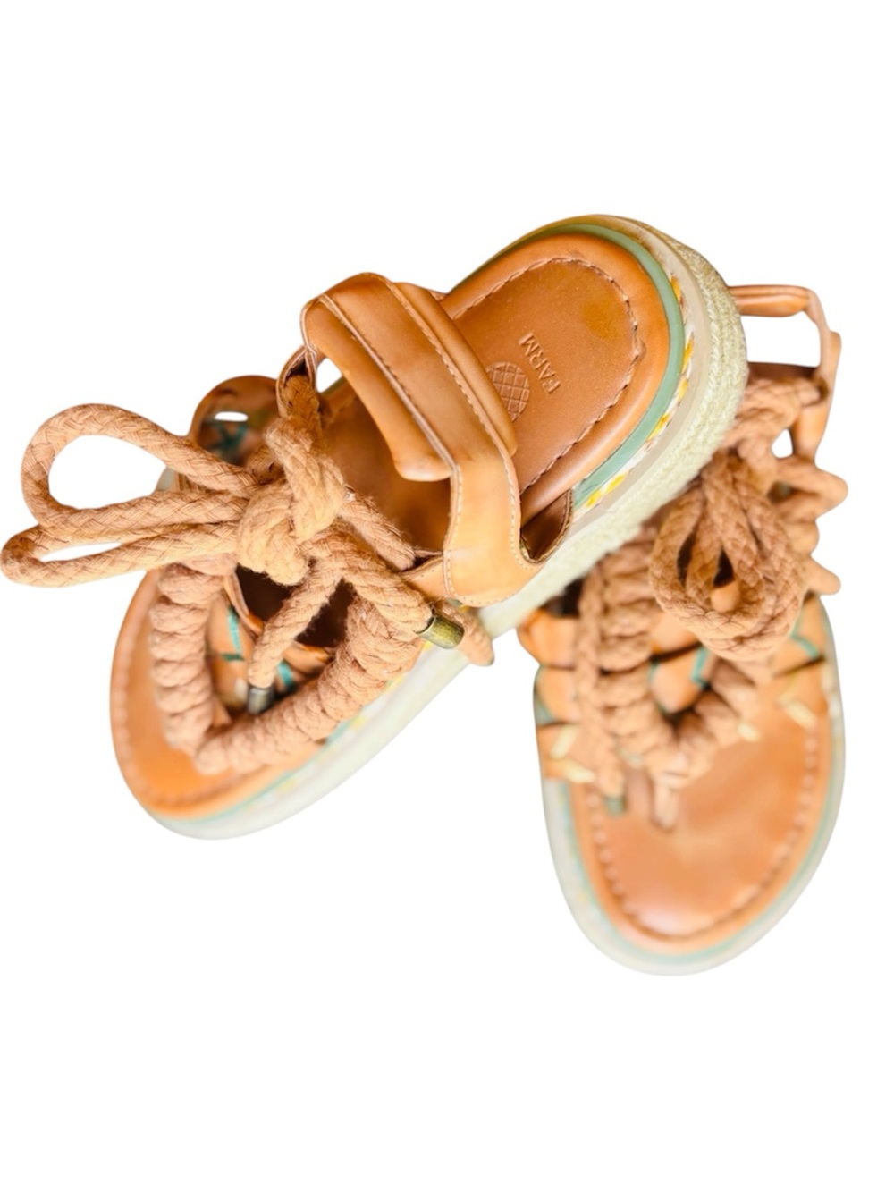 FARM Rio | Sand Rope Platform Tie Sandals